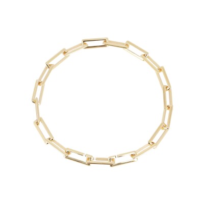 Collier Zag Nymphe en acier doré