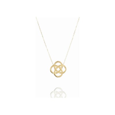 Collier Zag Infini en acier doré