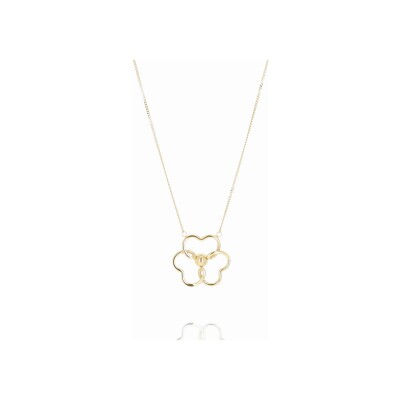 Collier Zag Albino en acier doré