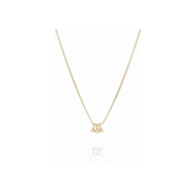 Collier Zag Regolo en acier doré