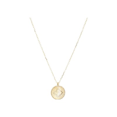 Collier Zag Root en acier doré