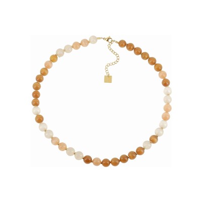 Collier Zag Haido en acier doré