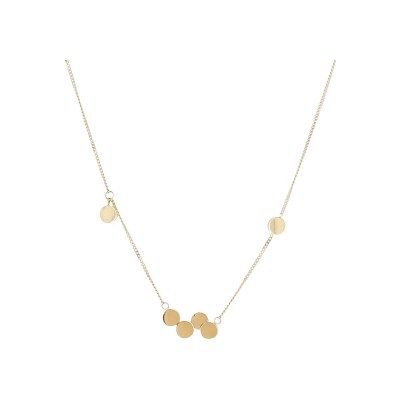 Collier Zag Cosima en acier doré