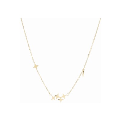 Collier Zag Massimo en acier doré