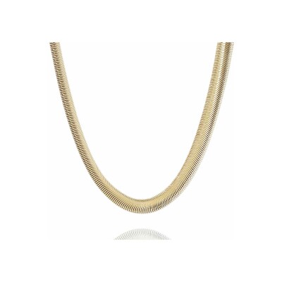 Collier Zag Warren en acier doré