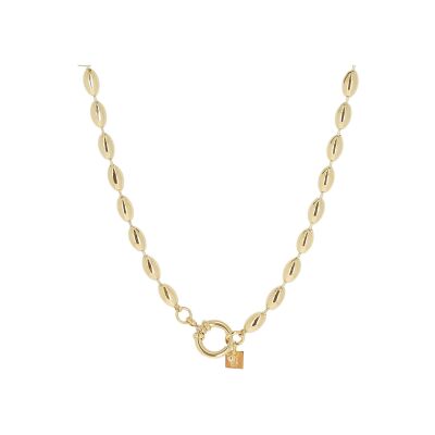 Collier Zag Cadence  en acier doré