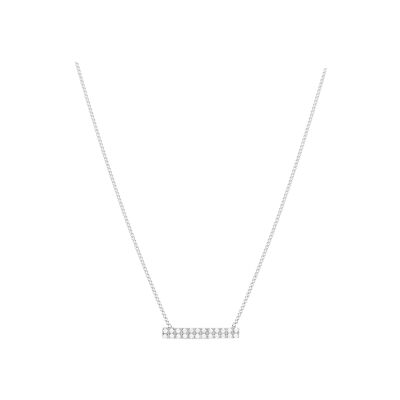 Collier Zag Cinzia  en acier et oxyde de zirconium