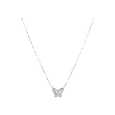 Collier Zag Logan en acier et oxyde de zirconium