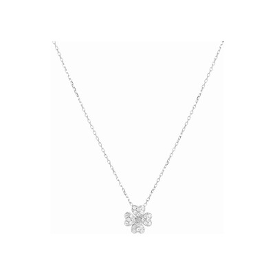 Collier Zag Kikai en acier et oxyde de zirconium