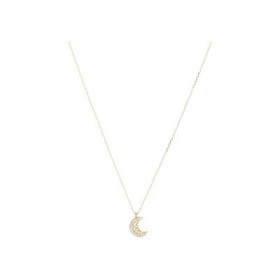 Collier Zag Noélie  en acier doré et oxyde de zirconium