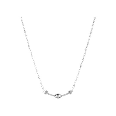 Collier Zag Altiani  en acier et oxyde de zirconium