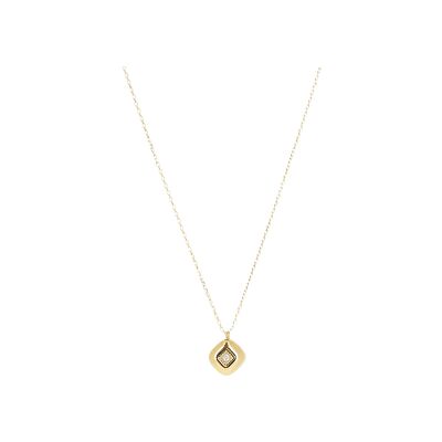 Collier Zag Zuani  en acier doré et oxyde de zirconium