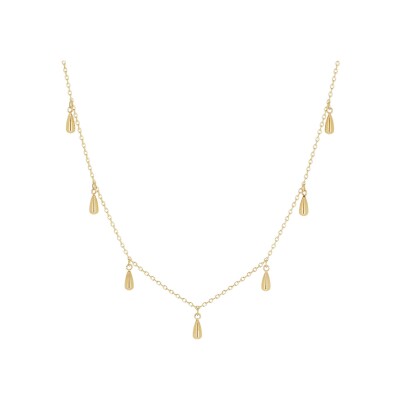 Collier Zag Aradeo en acier doré