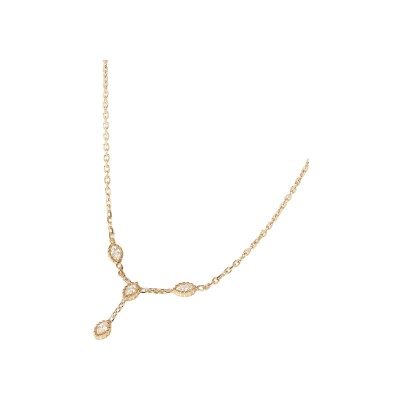 Collier Zag Lecce  en acier doré et oxyde de zirconium