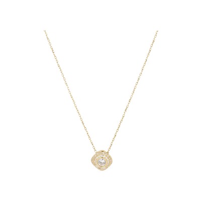 Collier Zag Ermi  en acier doré et oxyde de zirconium