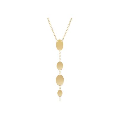 Collier Zag Lozzi  en acier doré