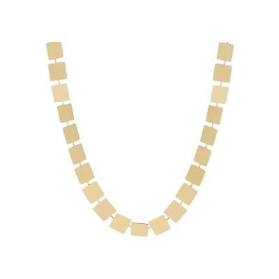 Collier Zag Galeria  en acier doré