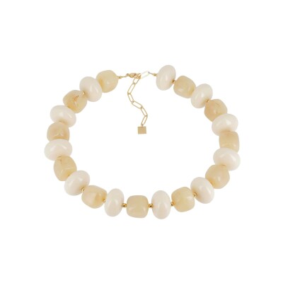Collier Zag Tonnara  en acier doré et résine