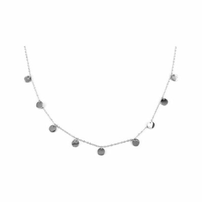 Collier Zag en acier argenté