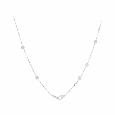 Collier Zag en acier argenté