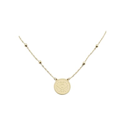 Collier Zag Osiris en acier doré