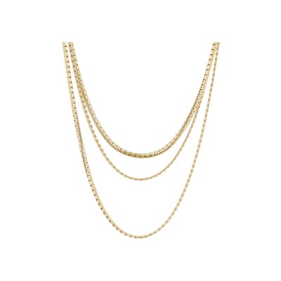 Collier Zag Salerne en acier doré