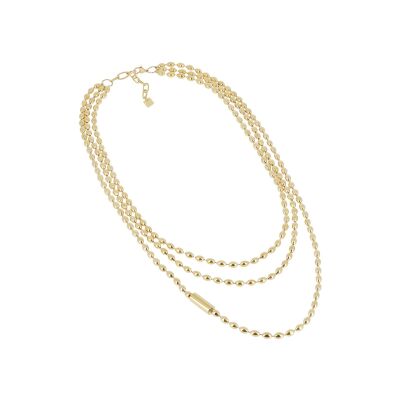 Collier Zag Partinello  en acier doré