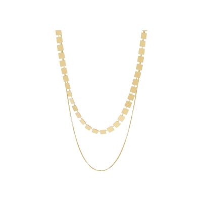 Collier Zag Estremo  en acier doré