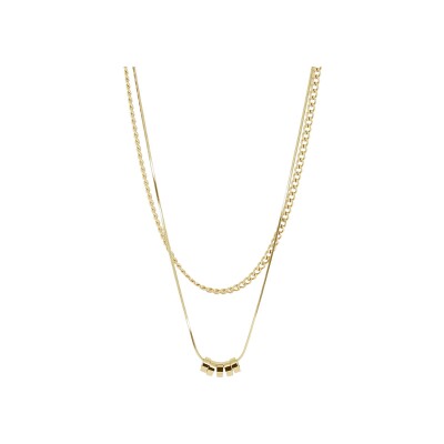 Collier Zag Luzzipeo  en acier doré