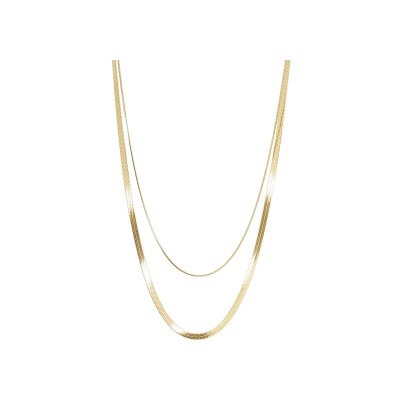 Collier Zag Asco  en acier doré