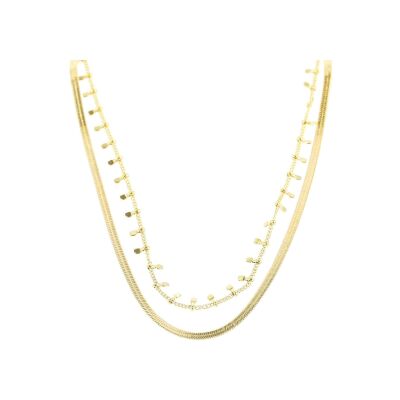 Collier Zag Mykonos en acier doré