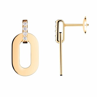 Boucles d'oreilles So Shocking Origine en or rose et diamants, 0.15ct