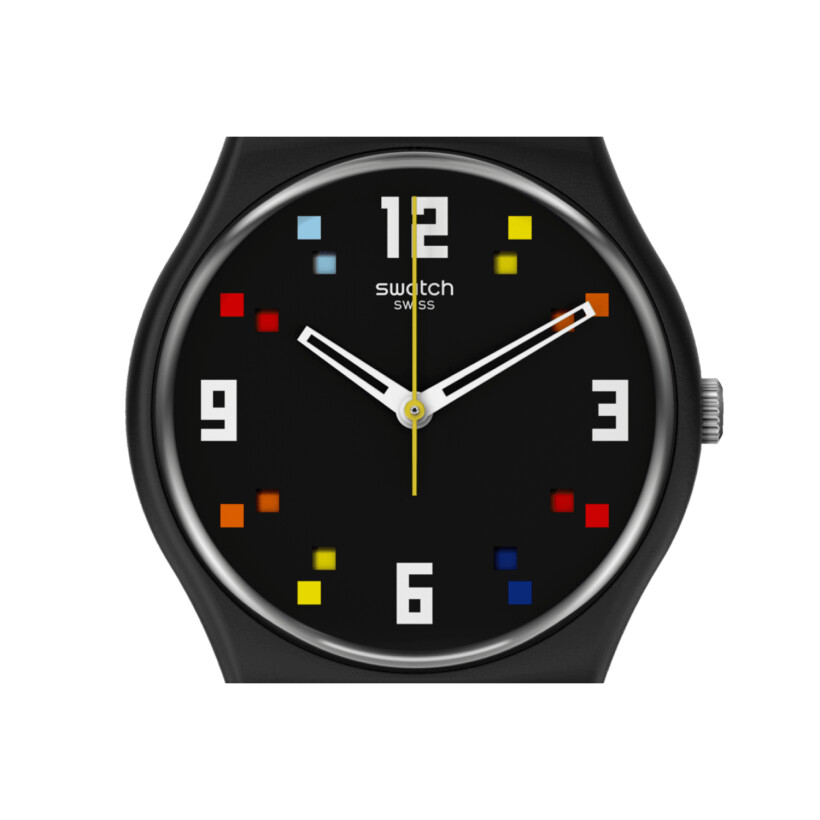 Montre Swatch The March Collection Black Carousel Squares