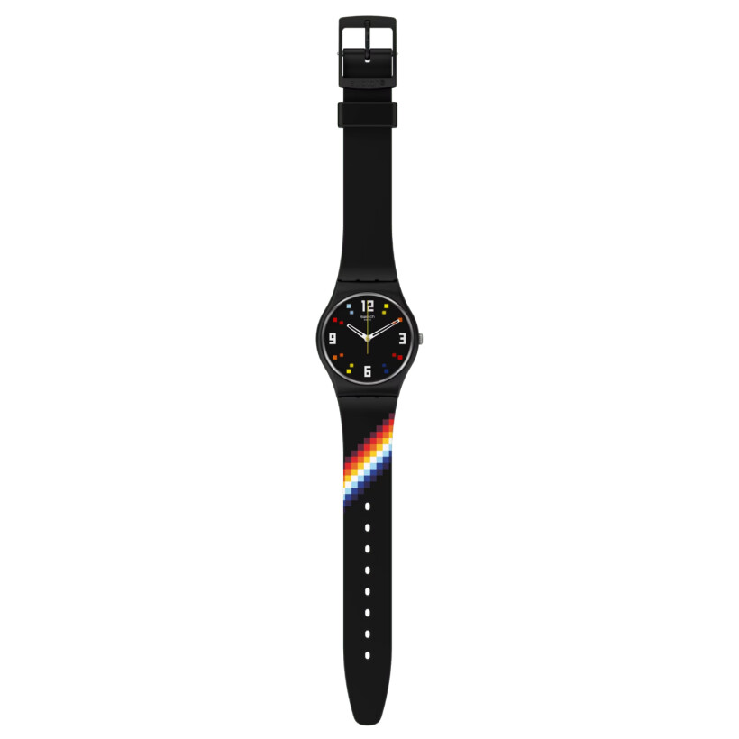 Montre Swatch The March Collection Black Carousel Squares