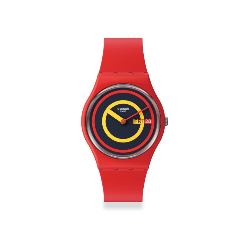 Montre Swatch The January Collection Swatch Concentric Red