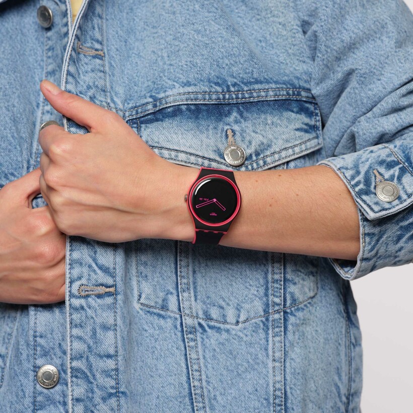 Montre Monthly Drops Minimal Line Pink