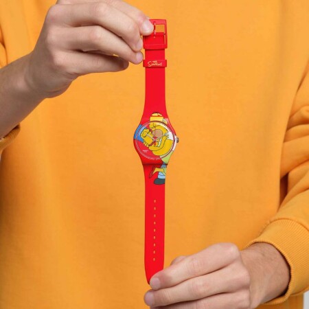 Montre Swatch The Simpsons Collection Sweet Embrace