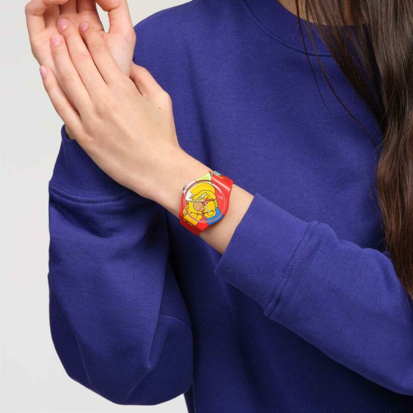 Montre Swatch The Simpsons Collection Sweet Embrace