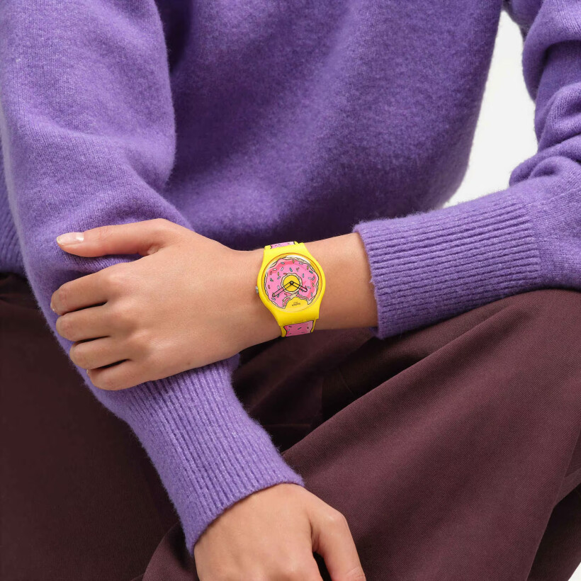 Montre Swatch The Simpsons collection Seconds of Sweetness