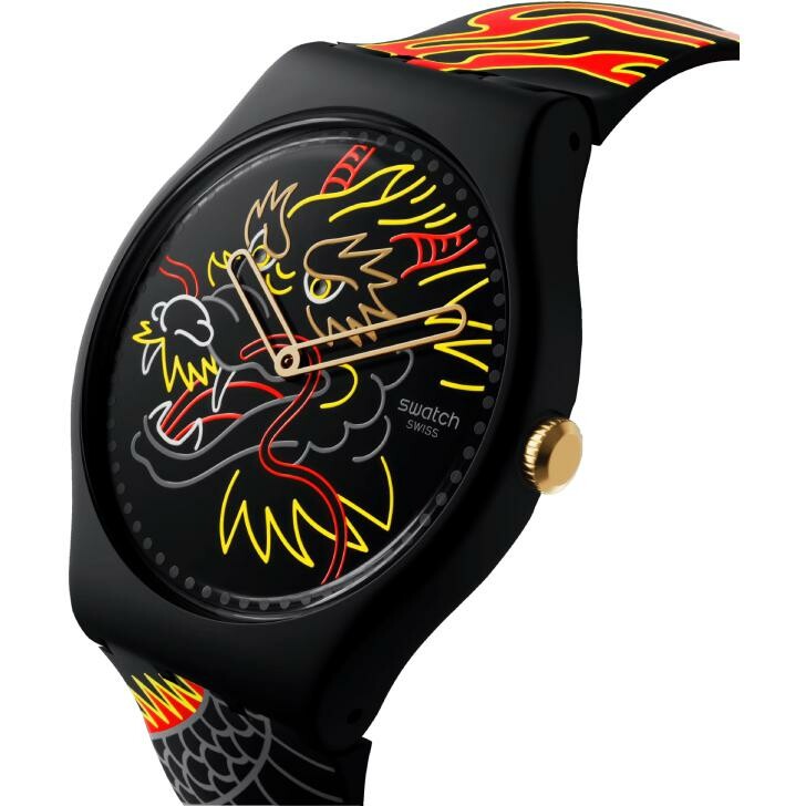 Montre Swatch Year Of The Dragon Dragon In Wind Pay!