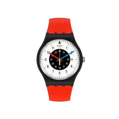 Montre Swatch Bioceramic 1984 Reloaded Rouge & Noir SO32B401-STD