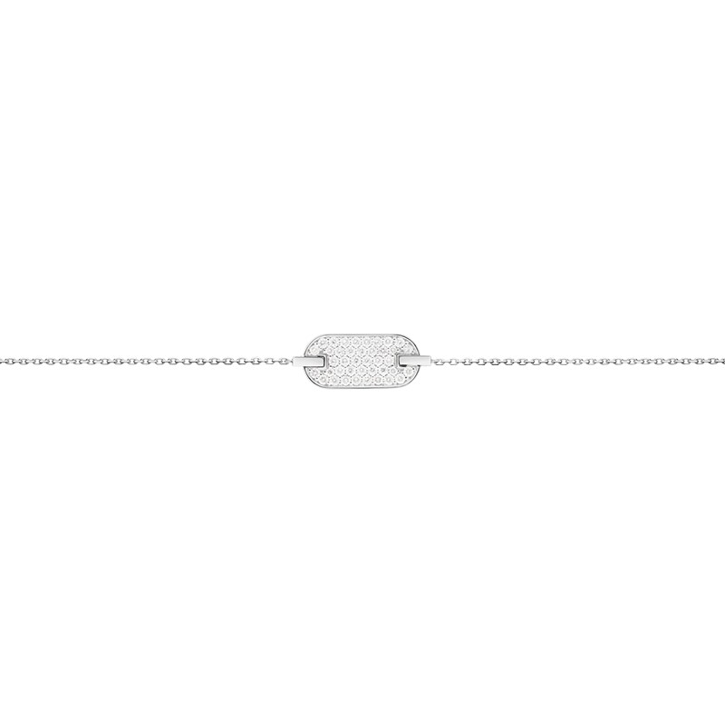 Bracelet chaîne So Shocking Singulière en or blanc et diamants 0.34ct