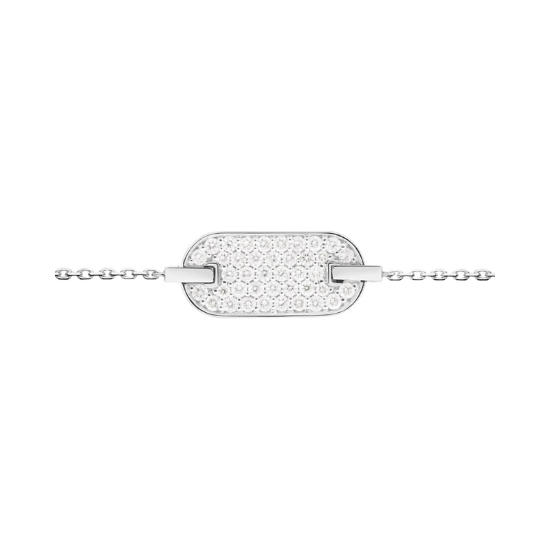 Bracelet chaîne So Shocking Singulière en or blanc et diamants 0.34ct