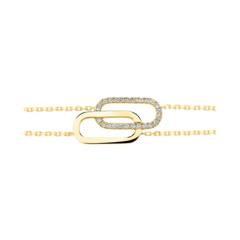 Bracelet So Shocking Tandem en or jaune et diamants