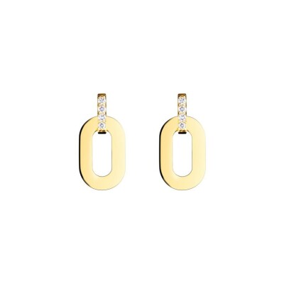 Boucles d'oreilles So Shocking Origine en or jaune et diamants de 0.15ct