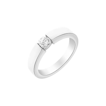 Solitaire en or blanc et diamant de 0.15ct