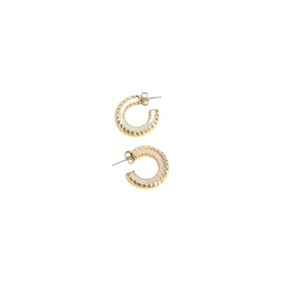 Boucles d'oreilles FlowersForZoé SONIA Peau  en métal
