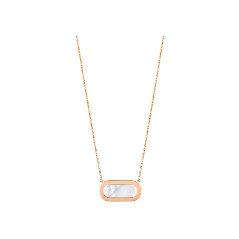 Collier So Shocking Inverso en or rose, onyx, nacre et diamants