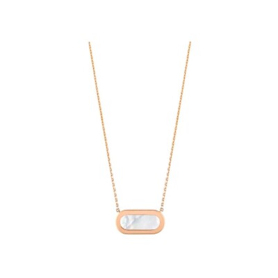 Collier So Shocking Inverso en or rose, onyx, nacre et diamants