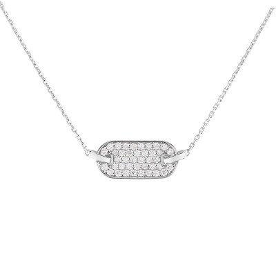 Collier So Shocking Singulière en or blanc et diamants 0.34ct